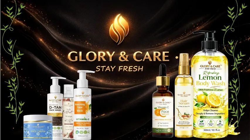 Glory and Care natural ingredients fresh botanicals skincare haircare