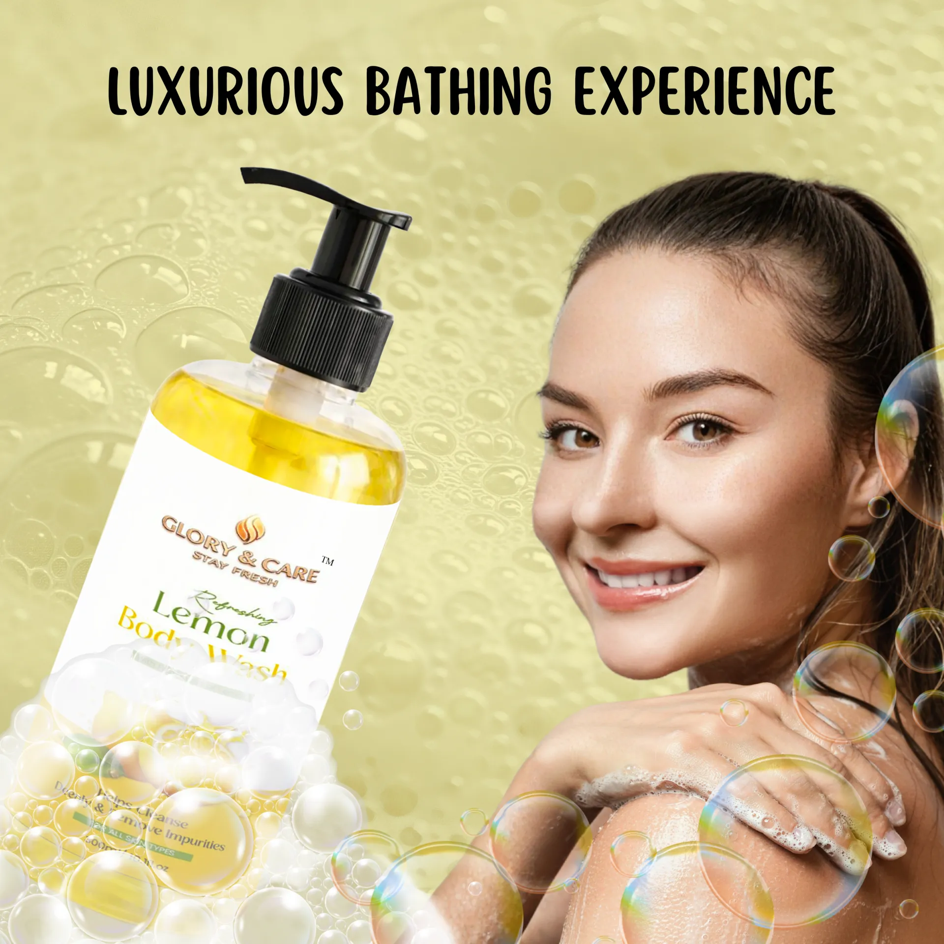 Glory & Care Vitamin C Face Wash + Lemon Body Wash Combo (Buy 2 Get 1 Free – Includes Free Body Mist) - Image 5